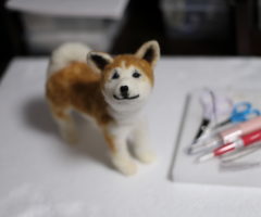 秋田犬仔犬を作り始めました