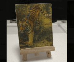 A-ONE布プリで作る！うちの子やお気に入り動物写真を油絵風キャンバスにする方法