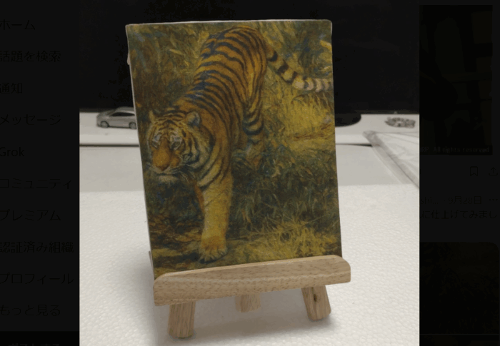 A-ONE布プリで作る！うちの子やお気に入り動物写真を油絵風キャンバスにする方法