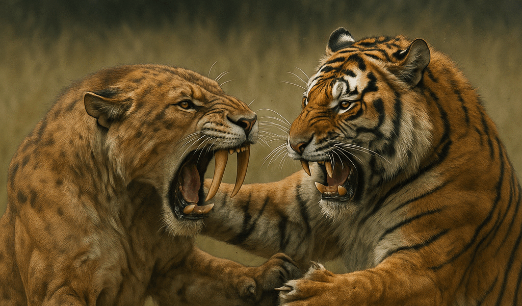 虎やライオンとサーベルタイガーは同じ時代に生きていた？